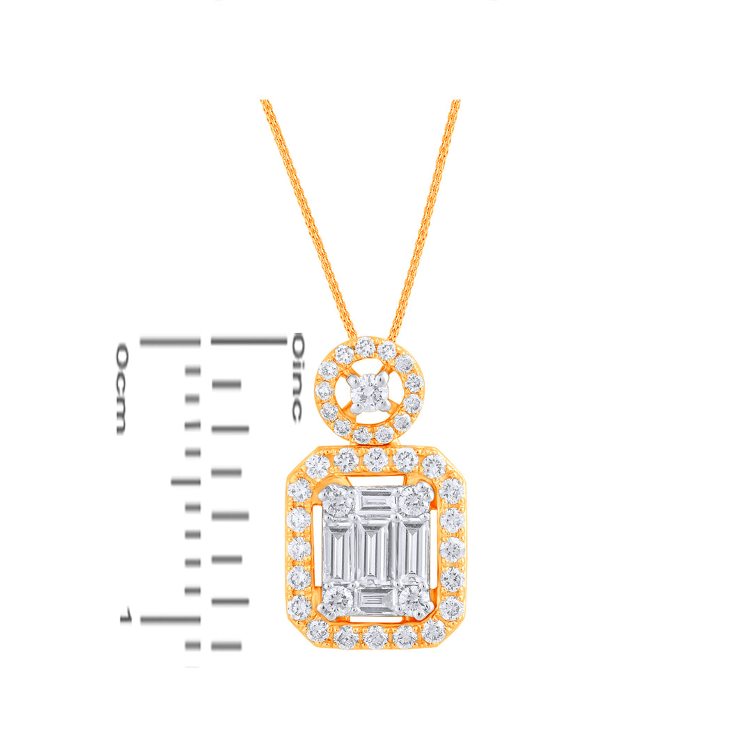 1.02Ct VVS/FG Diamond Pendant Set in 18K Gold