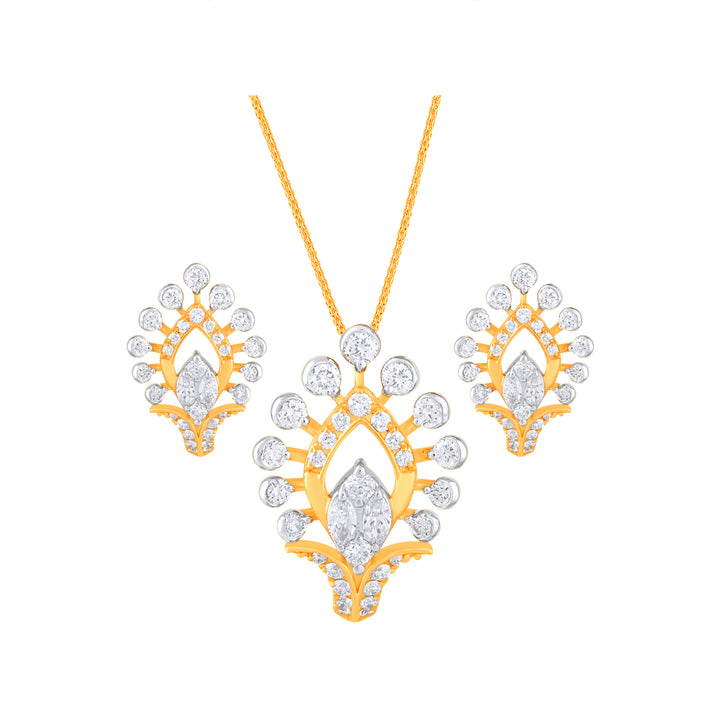 1.14Ct VVS/FG Diamond Pendant Set in 18K Gold