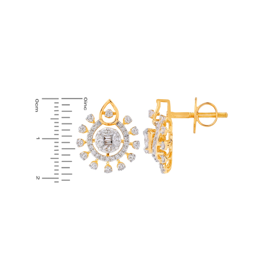 1.13Ct VVS/FG Diamond Pendant Set in 18K Gold