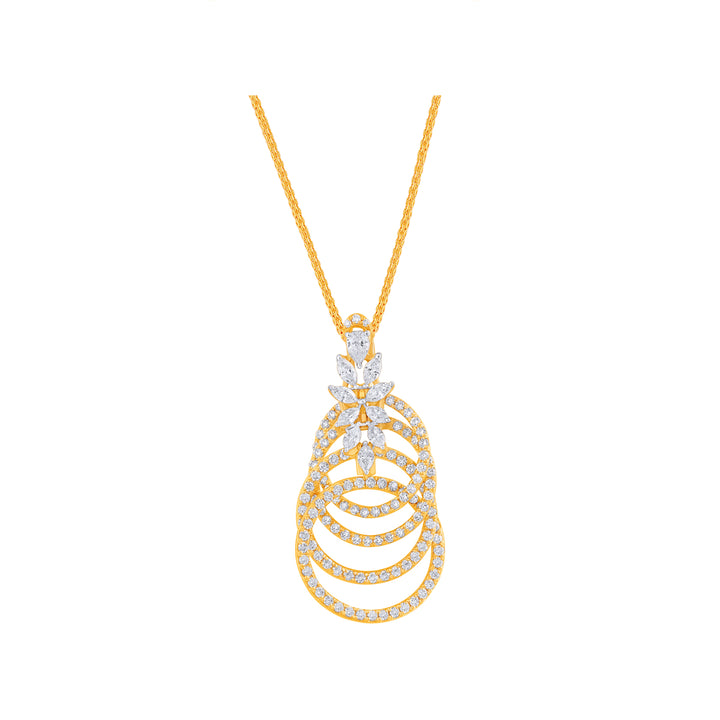 3.08Ct VVS/FG Diamond Pendant Set in 18K Gold