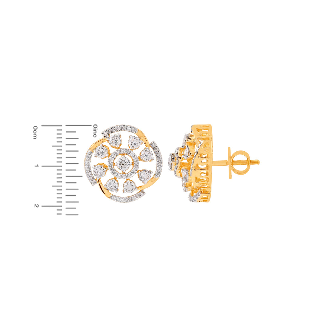 3.15Ct VS/GHI Diamond Pendant Set in 18K Gold