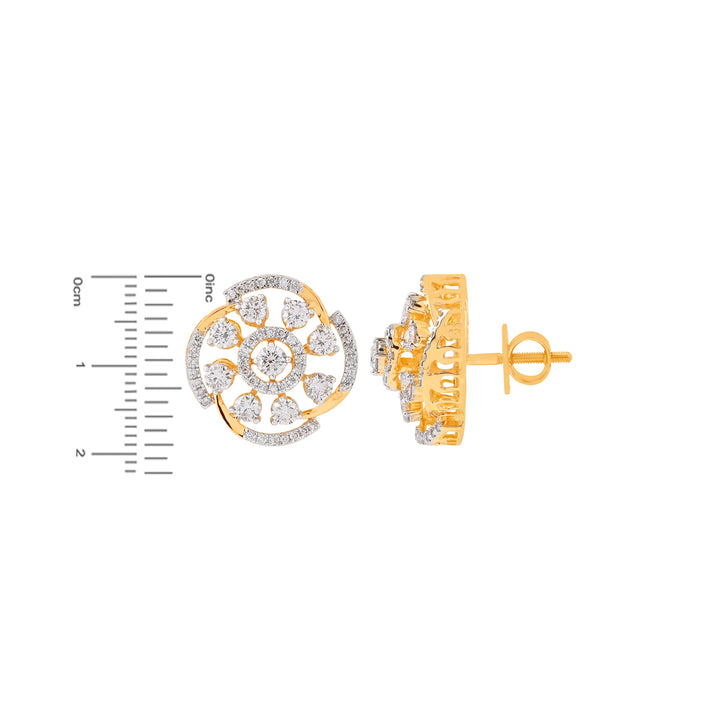 3.15Ct VS/GHI Diamond Pendant Set in 18K Gold