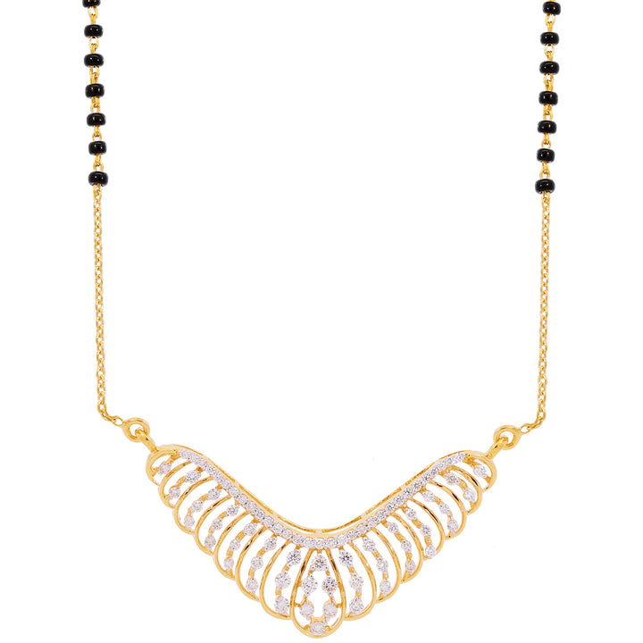 0.76Ct VVS/FG Diamond Mangalsutra in 18K Gold