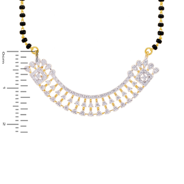 0.99Ct VVS/EF Diamond Mangalsutra in 18K Gold