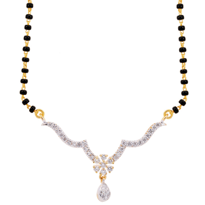 0.62Ct VVS/FG Diamond Mangalsutra in 18K Gold