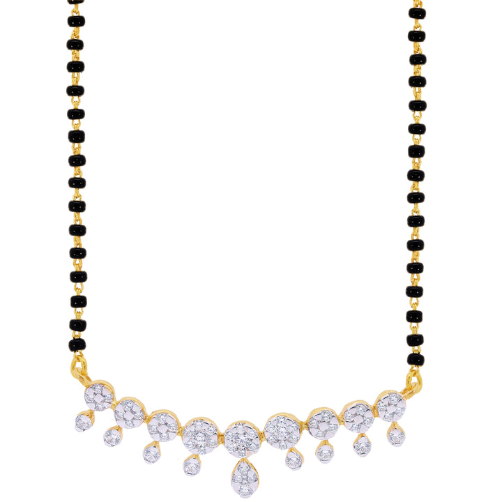 0.81Ct VVS/EF Diamond Mangalsutra in 18K Gold