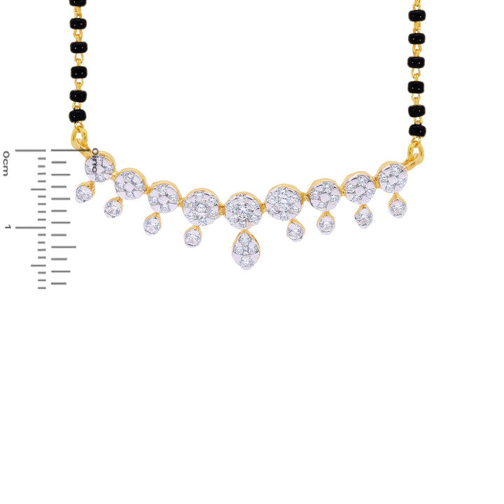 0.81Ct VVS/EF Diamond Mangalsutra in 18K Gold
