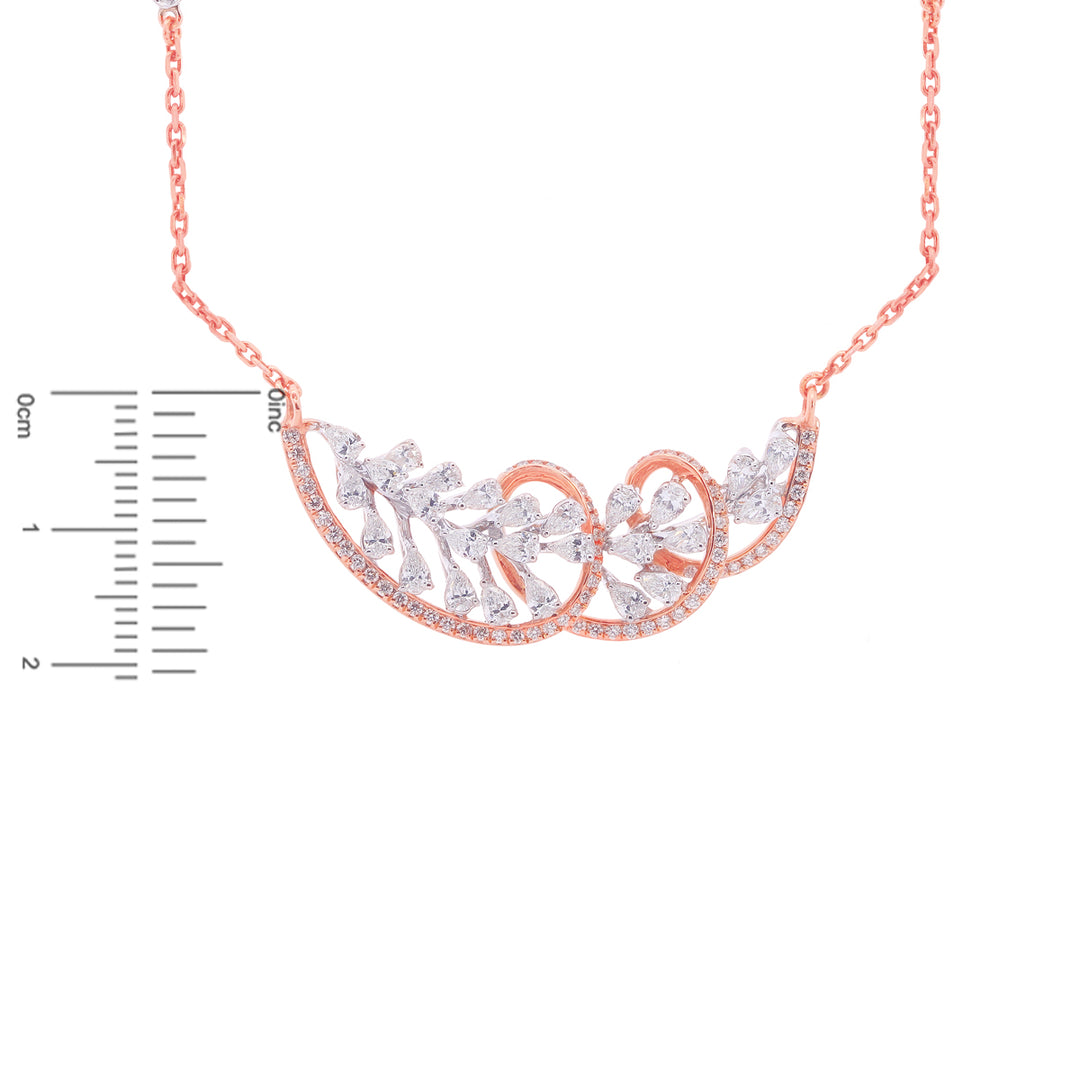 1.40Ct VVS/FG Diamond Mangalsutra in 18K Rose Gold