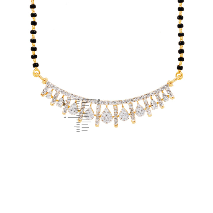 1.02Ct VVS/EF Diamond Mangalsutra in 18K Gold