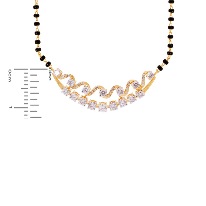 1.37Ct VS/GHI Diamond Mangalsutra in 18K Gold