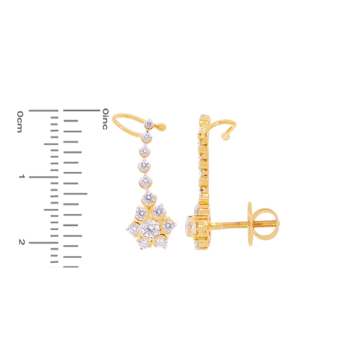 1.30Ct VVS/FG Diamond Mangalsutra Set in 18K Gold