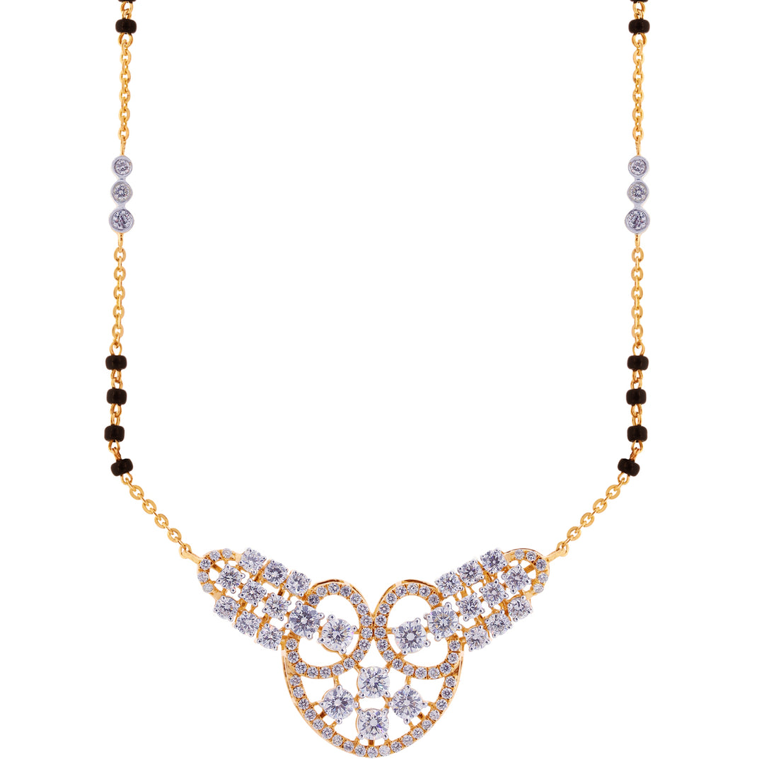 2.28Ct VVS/FG Diamond Mangalsutra in 18K Gold