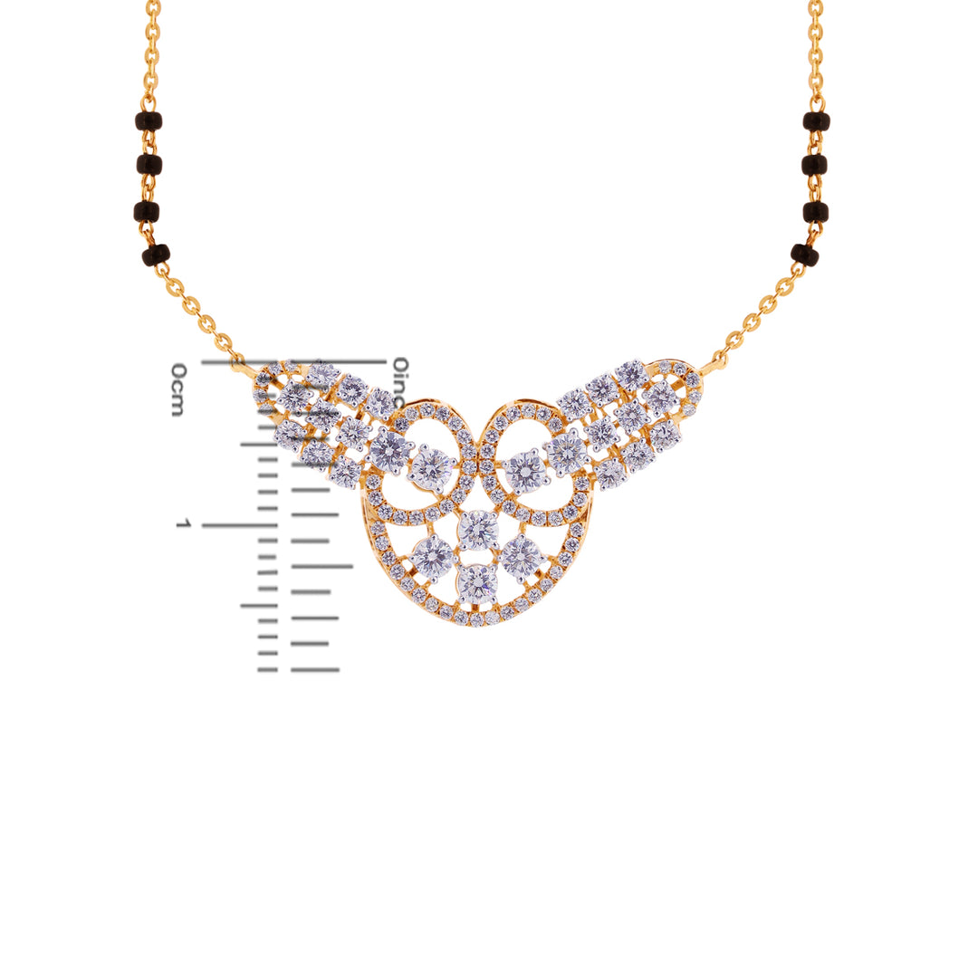 2.28Ct VVS/FG Diamond Mangalsutra in 18K Gold