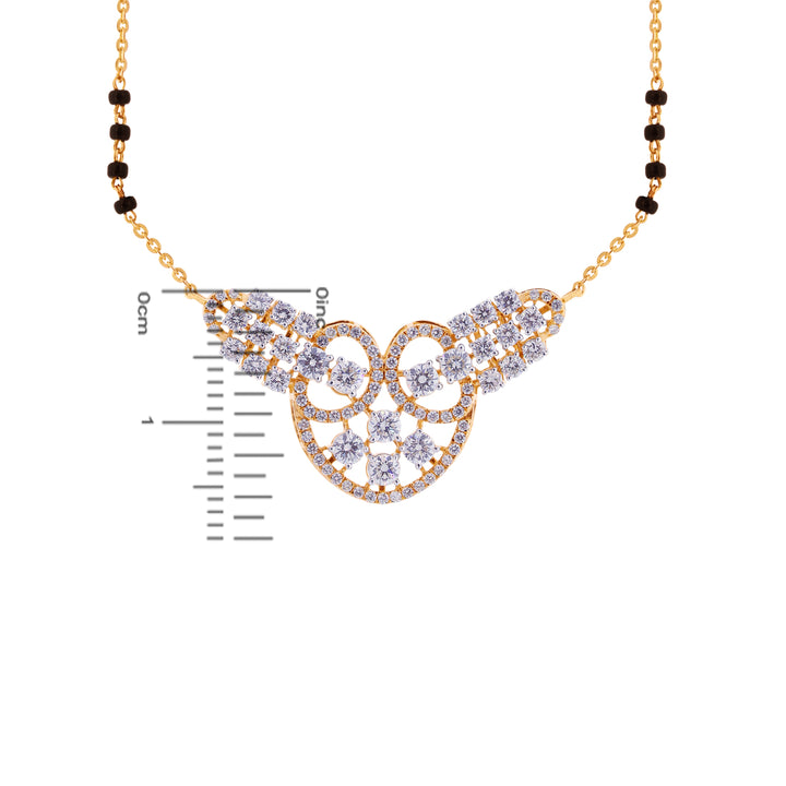 2.28Ct VVS/FG Diamond Mangalsutra in 18K Gold