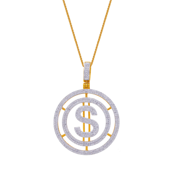 1.93Ct VS-SI/HI "$" Diamond Pendant in 18K Gold
