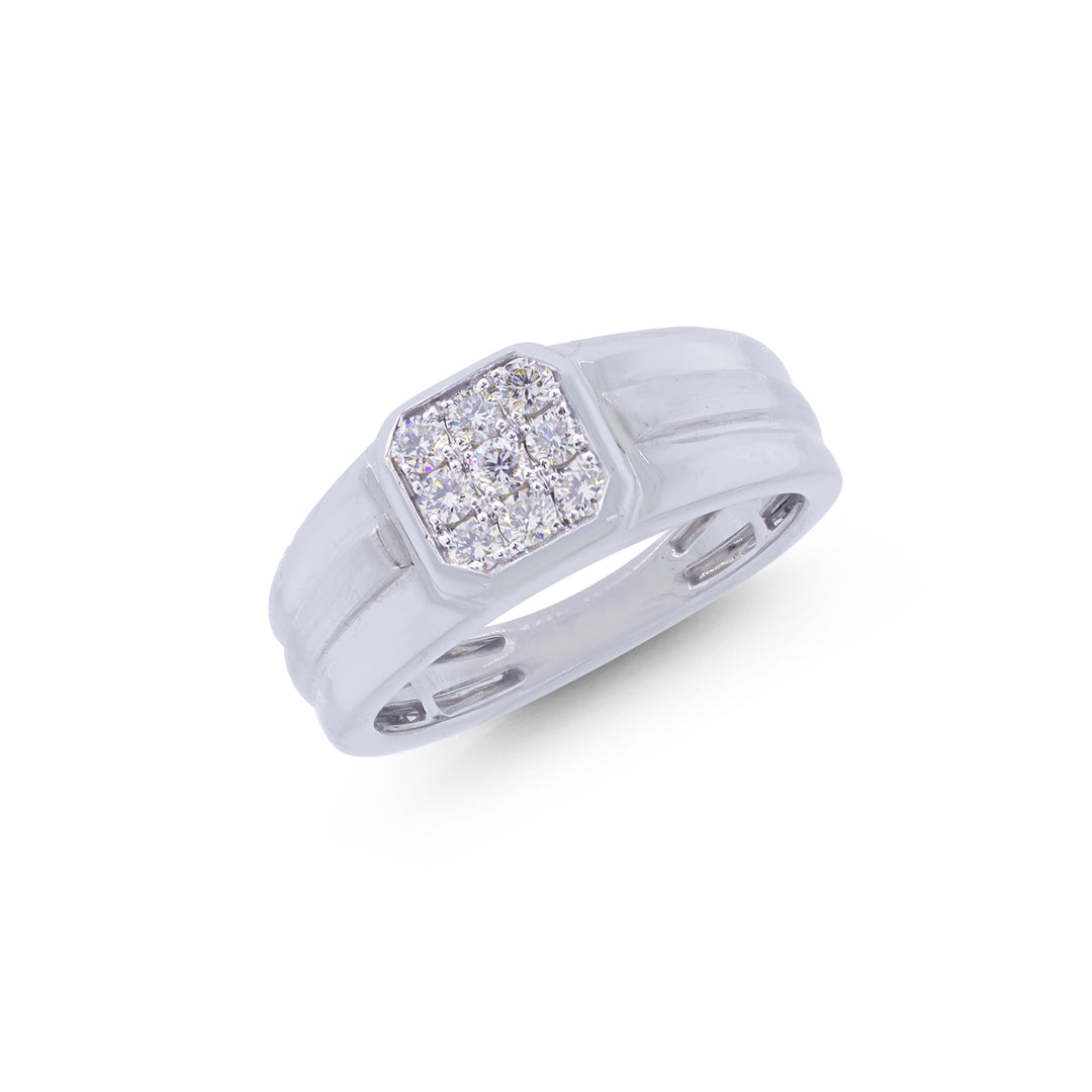 0.27Ct VVS/FG Diamond Ring in 18K White Gold