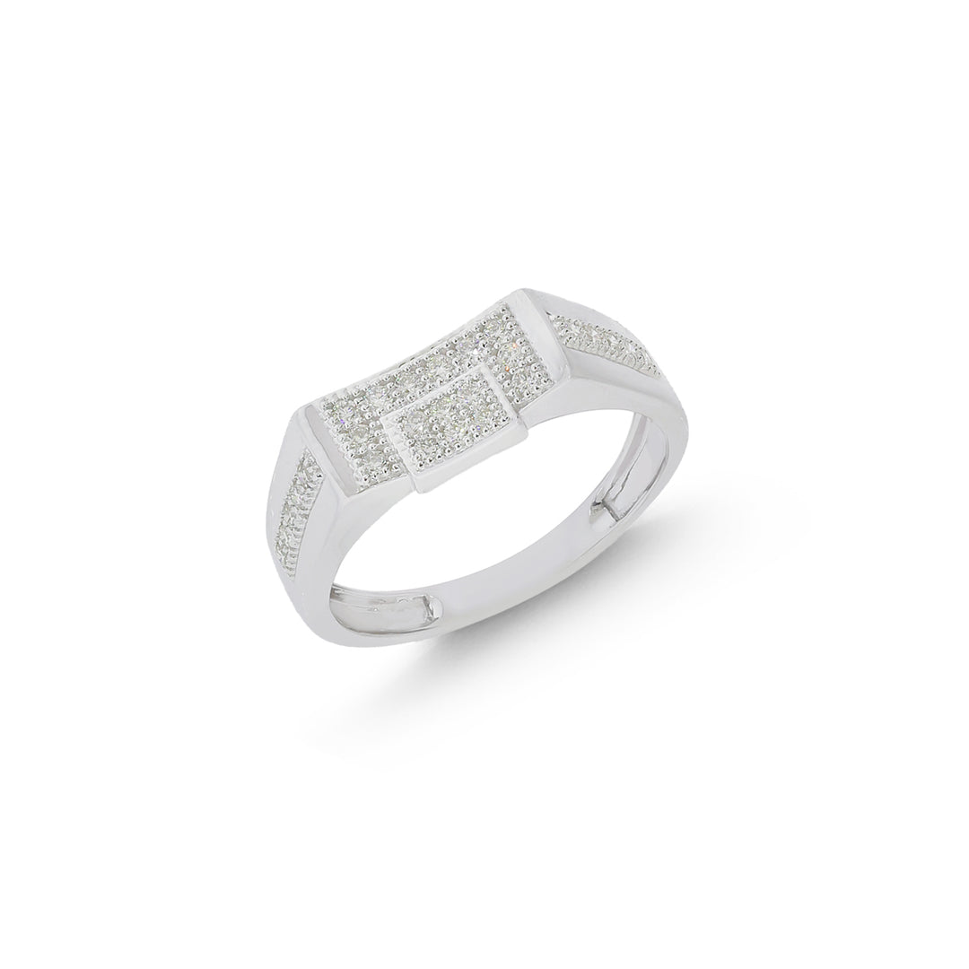 0.32Ct VVS/FG Diamond Ring in 18K White Gold