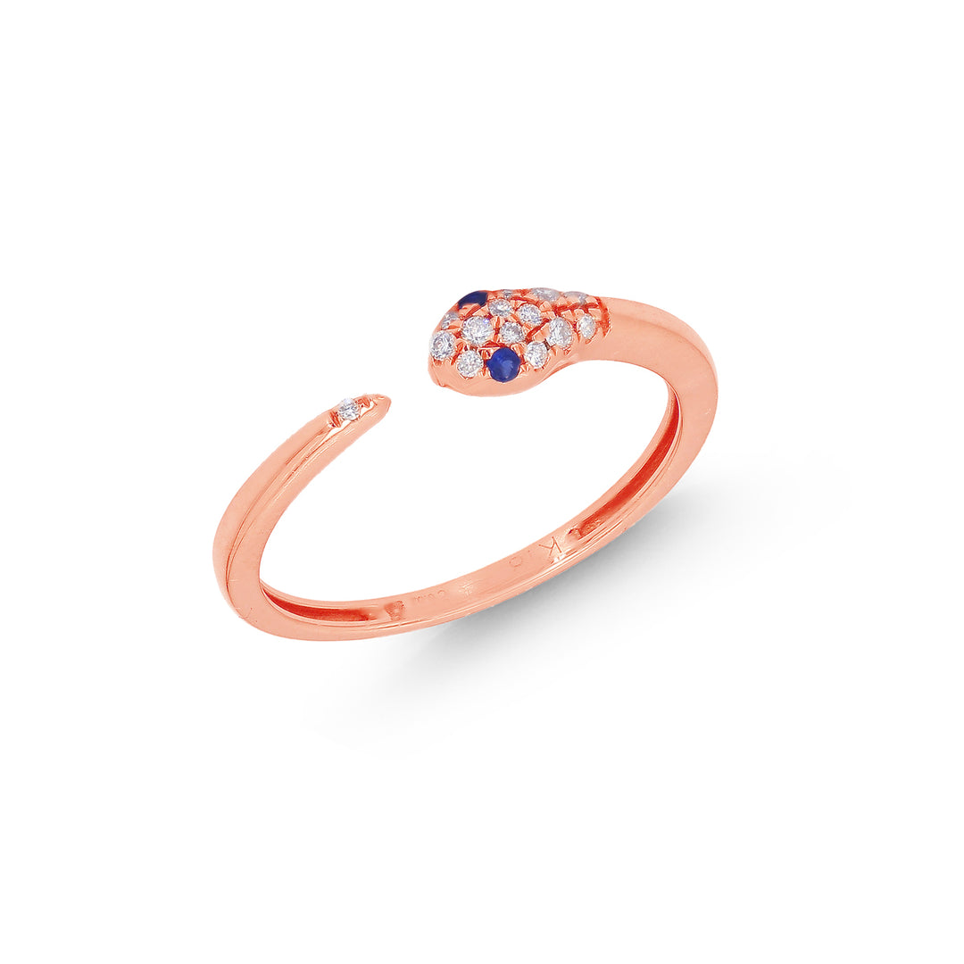 0.10Ct SI-GH Diamond Ring in 18K Rose Gold