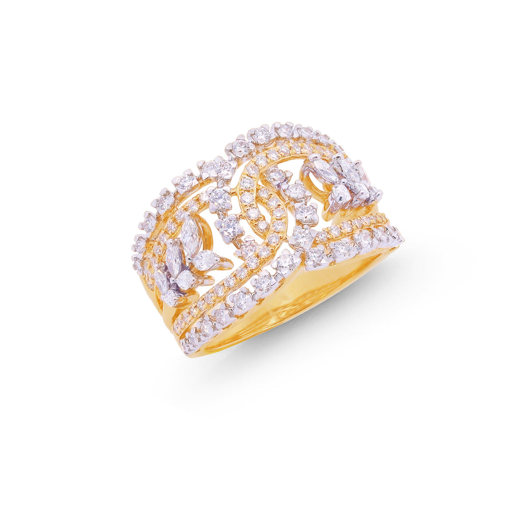 1.27Ct VVS/FG Diamond Ring in 18K Gold