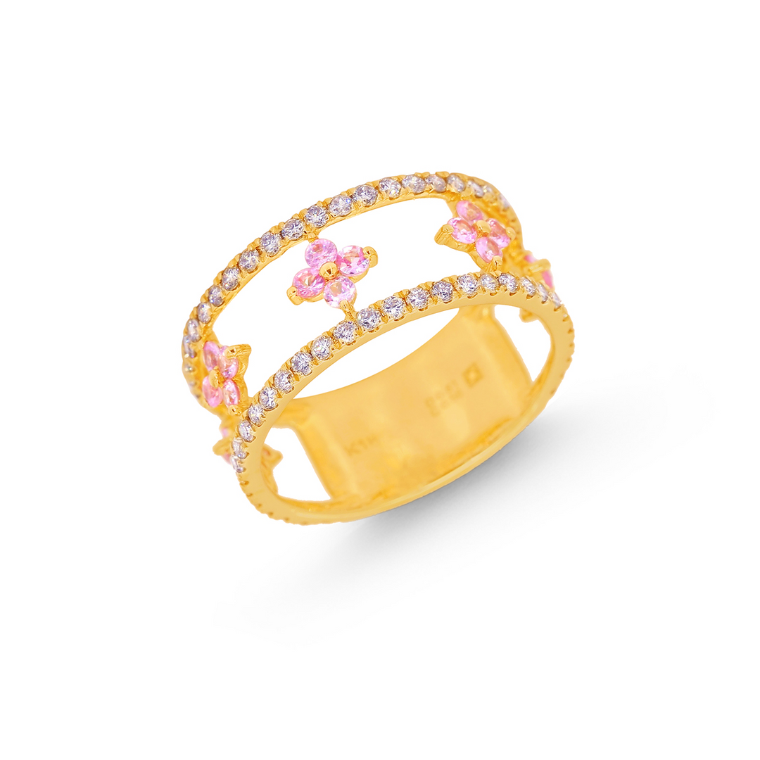 0.61Ct SI-GH Diamond Ring in 18K Gold