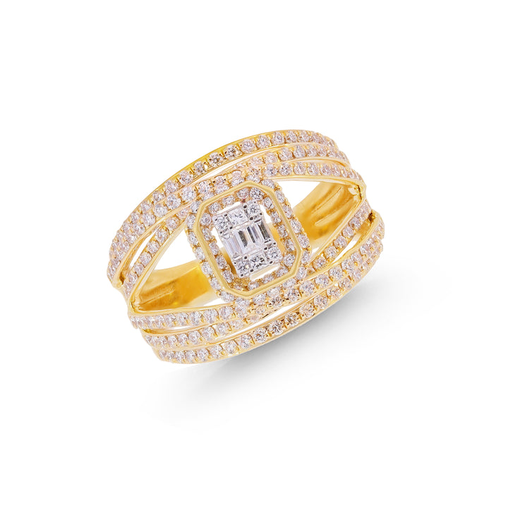 1.06Ct VVS/FG Diamond Ring in 18K Gold