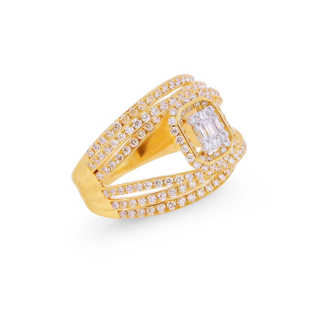 1.06Ct VVS/FG Diamond Ring in 18K Gold