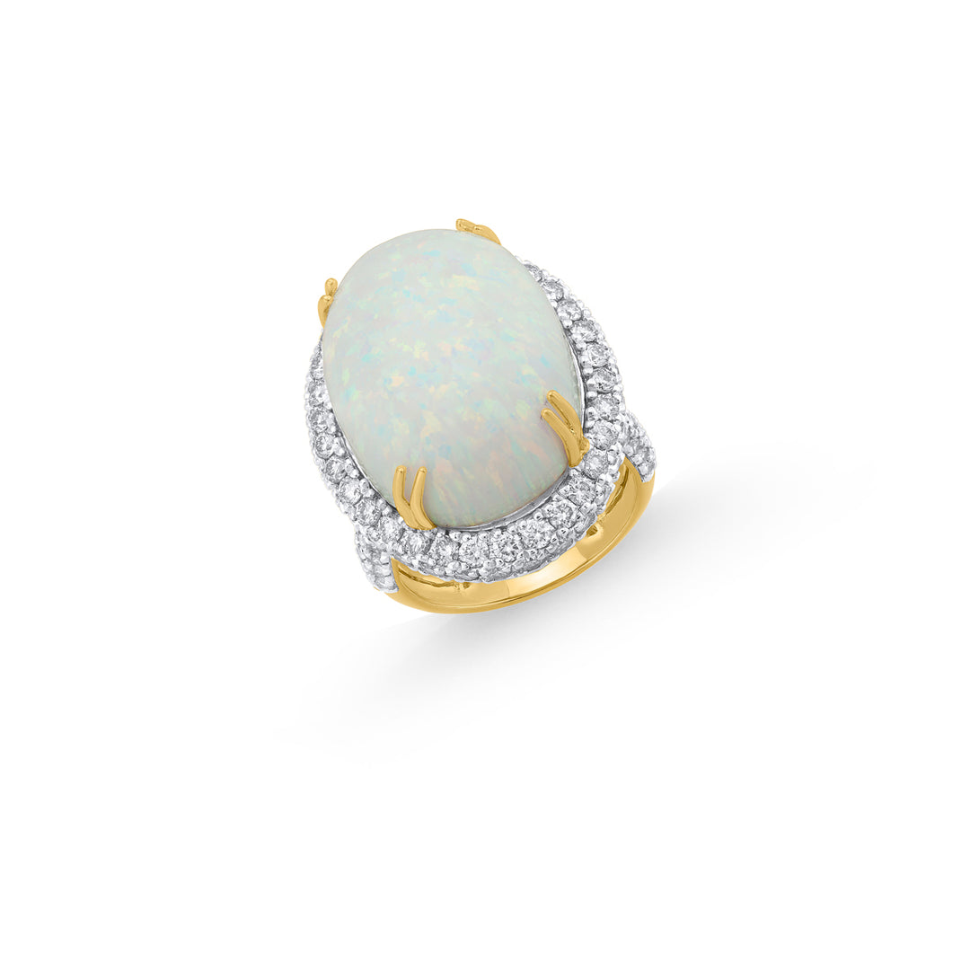 1.95Ct VS/HI Diamond Ring With Gemstone in 18K Gold