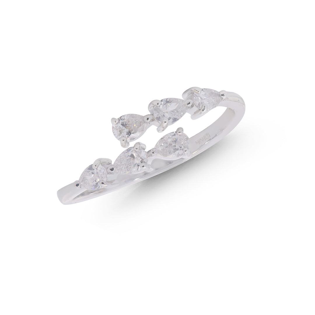 0.44Ct SI-HI Diamond Ring in 18K White Gold