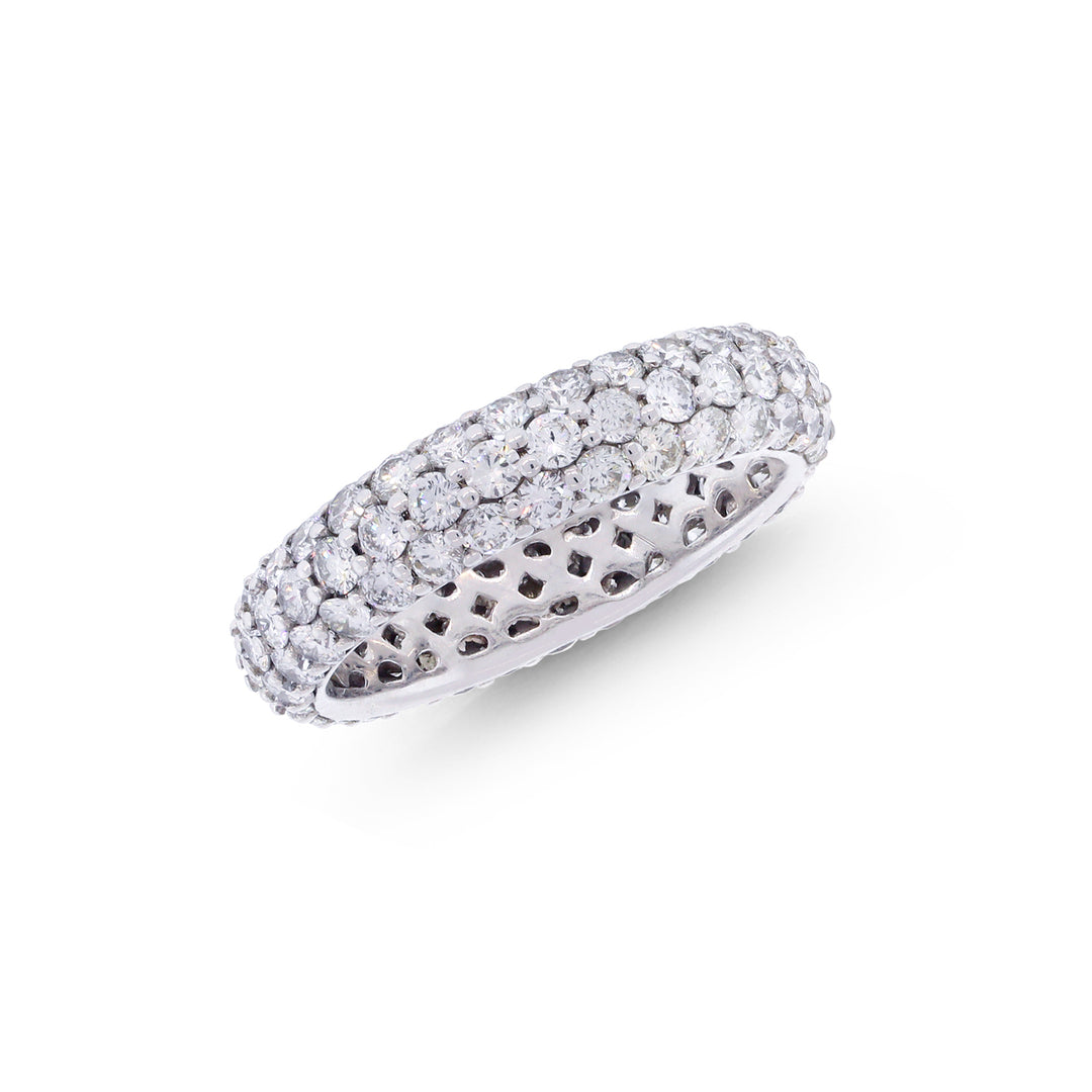 2.70Ct VS/GH Diamond Band in 18K White Gold