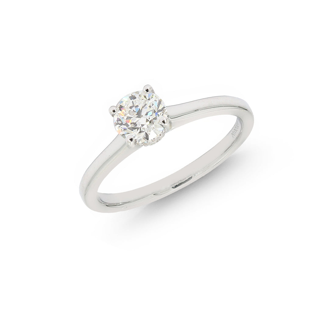 0.75CTW VVS1/G GIA Certified Diamond Ring in 18K White Gold