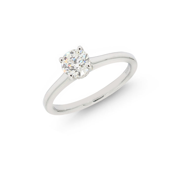 0.75CTW VVS1/G GIA Certified Diamond Ring in 18K White Gold