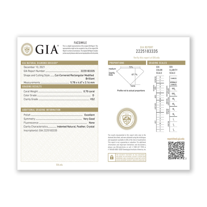 1.03CTW VS2/D GIA Certified Diamond Ring  in 18K White Gold