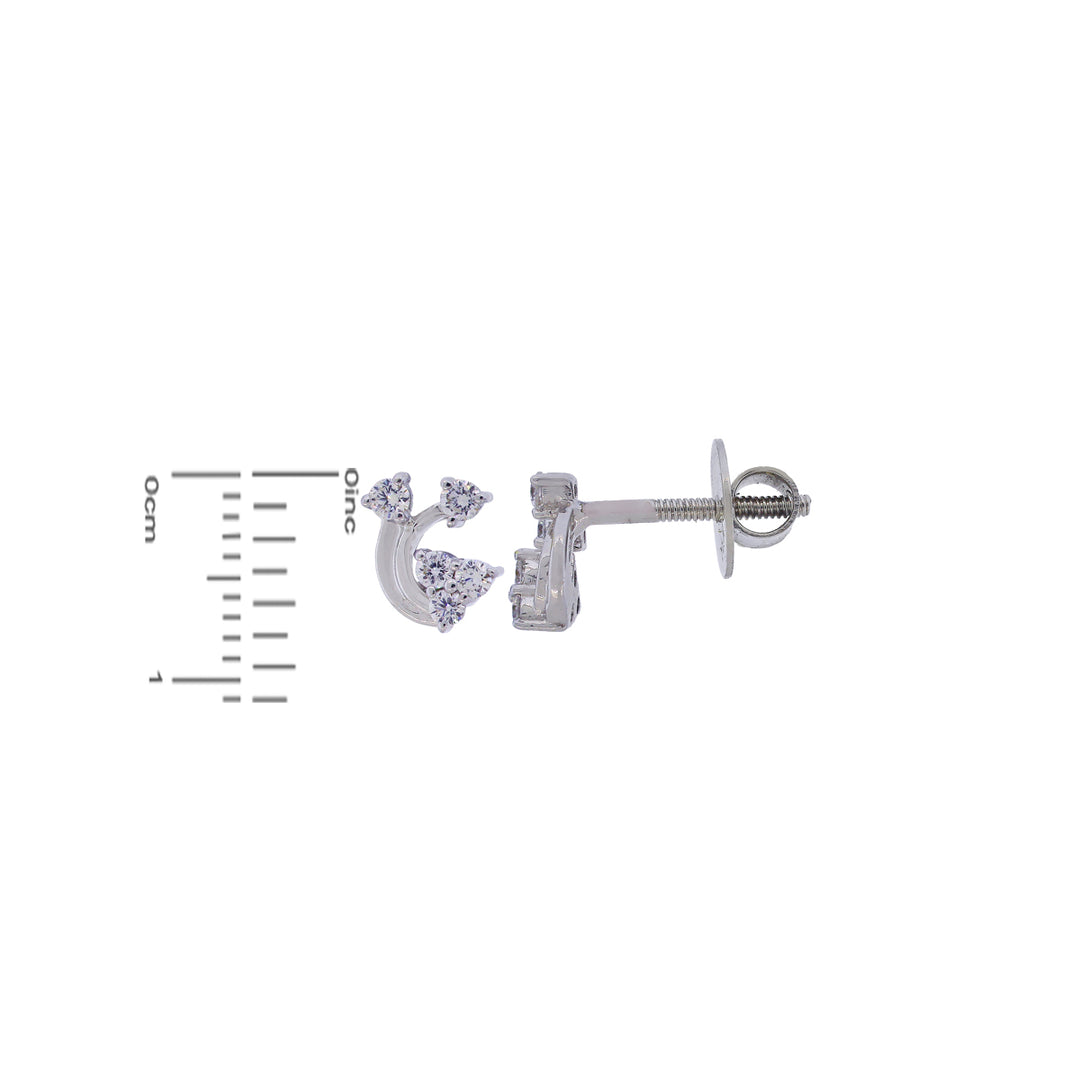 0.20Ct VVS/FG Diamond Earrings in 18K White Gold