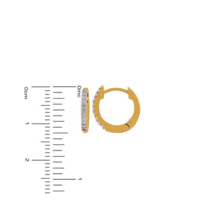 0.46Ct VVS/FG Diamond Clipon Earrings in 18K Rose Gold