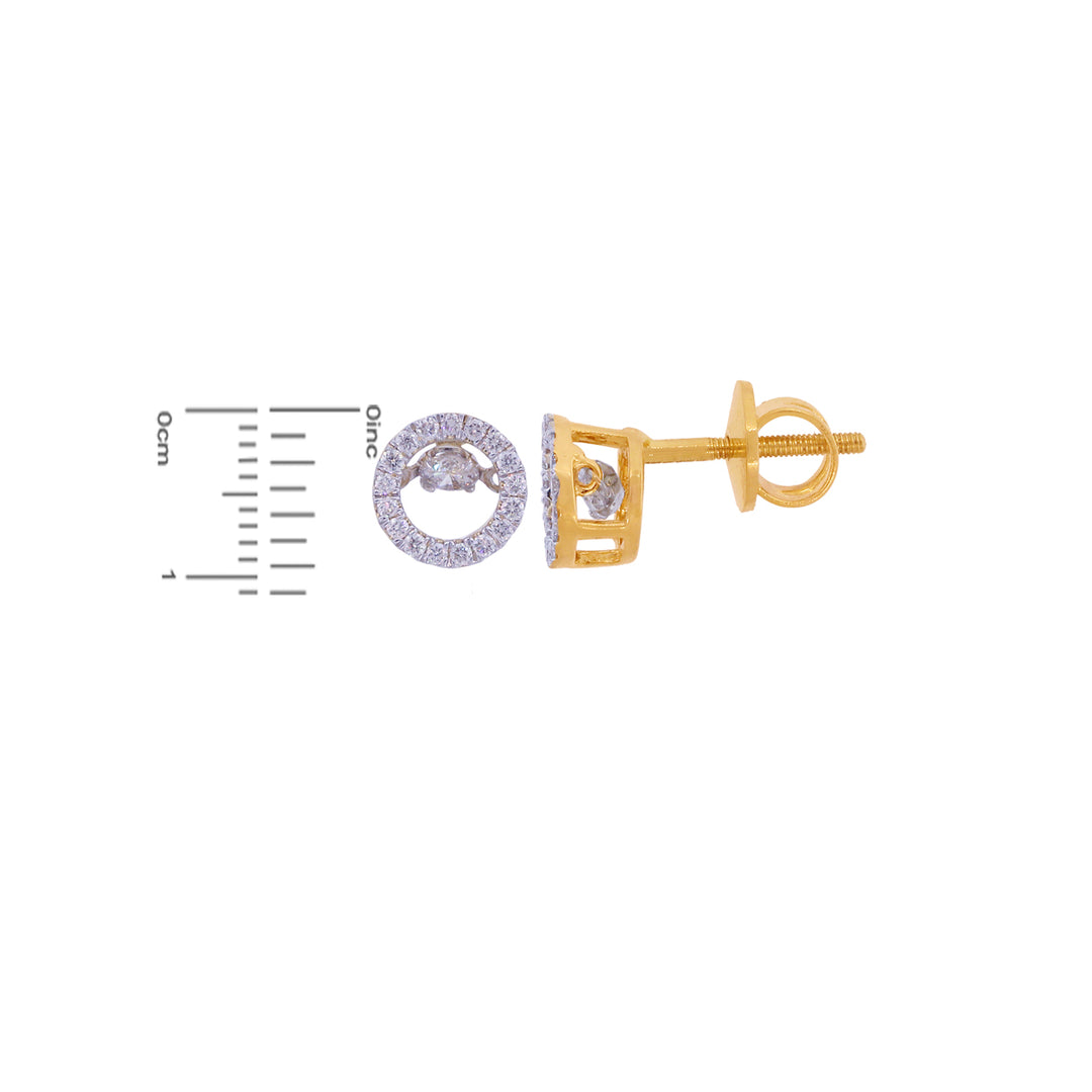 0.35Ct VVS/FG Diamond Earrings in 18K Gold