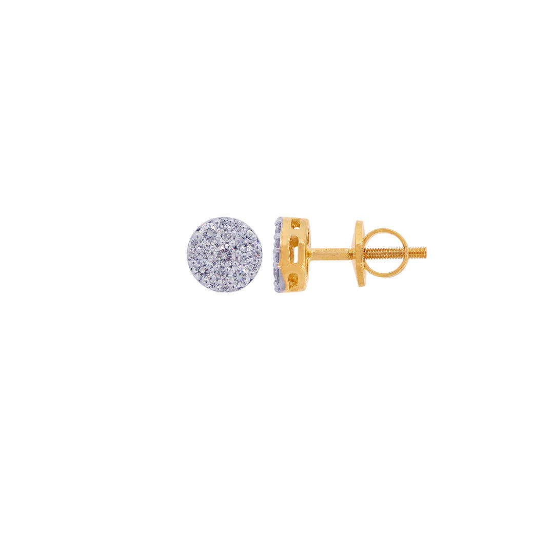 0.47Ct VVS/FG Diamond Earrings in 18K Gold