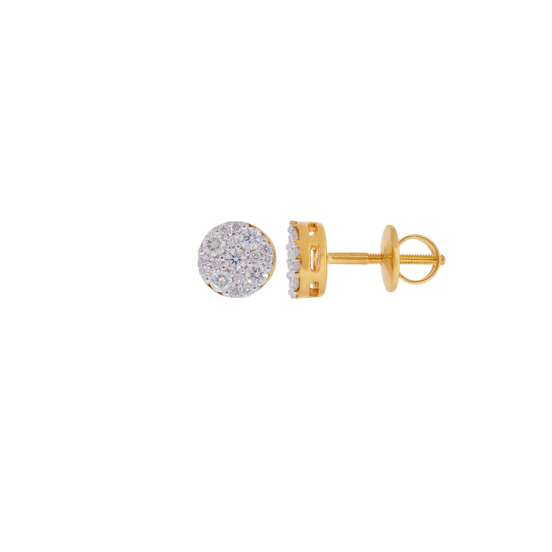 0.48Ct VVS/FG Diamond Earrings in 18K Gold
