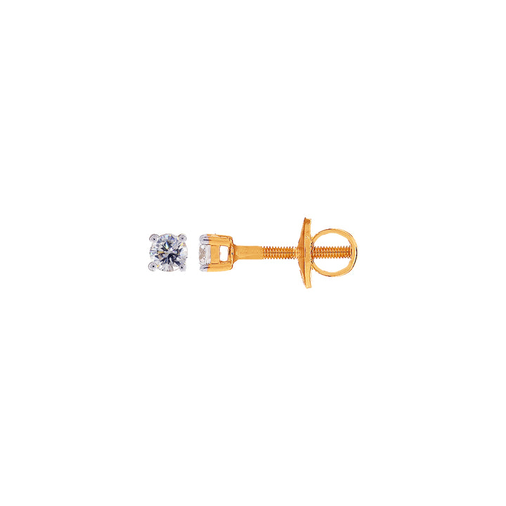 0.30Ct VVS/FG Diamond Earrings in 18K Gold