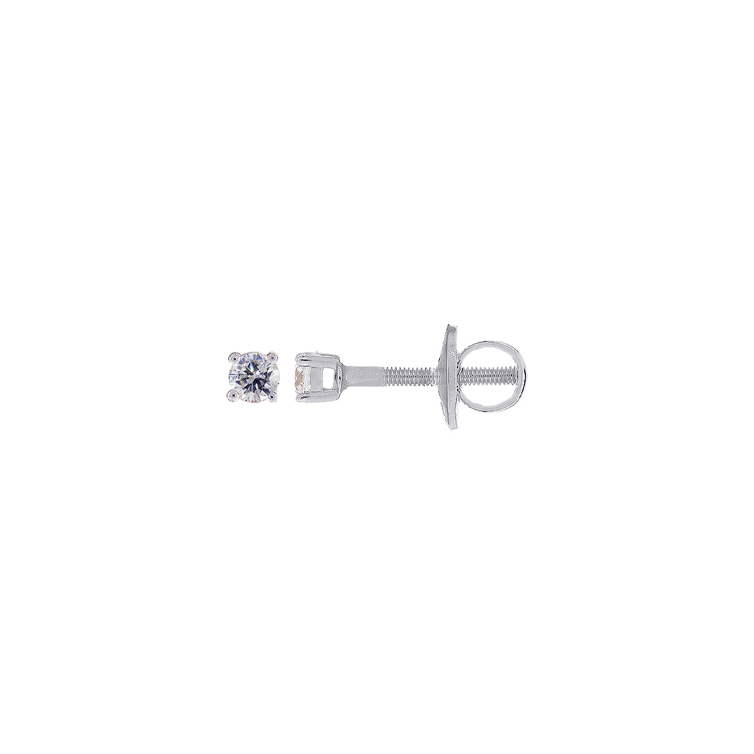0.20Ct VVS/FG Diamond Earrings in 18K White Gold