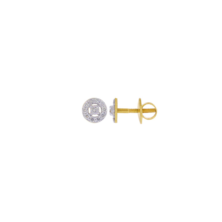 0.24Ct VVS/FG Diamond Earrings in 18K Gold