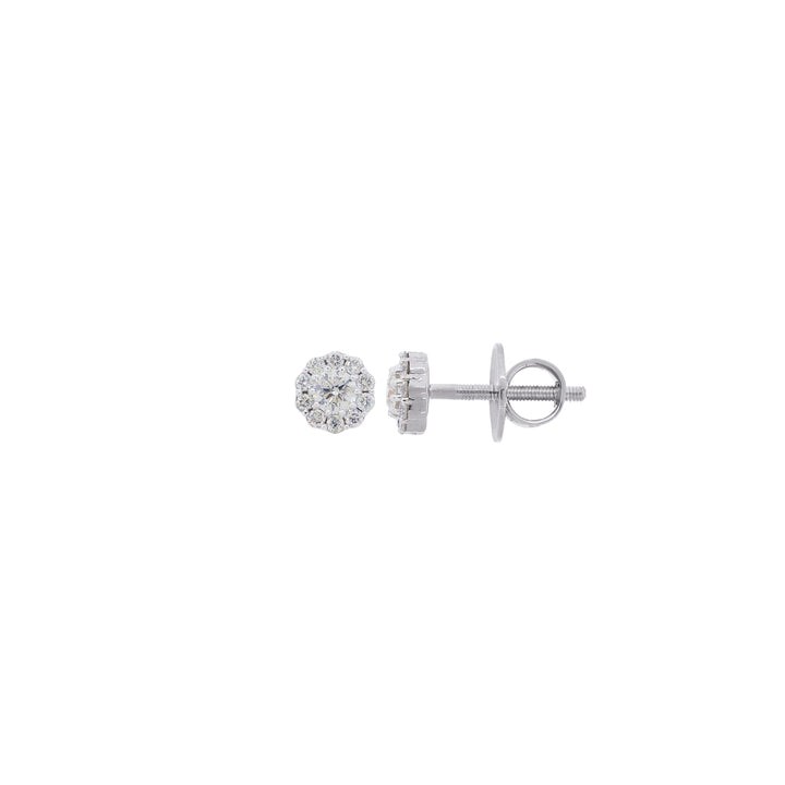 0.44Ct VS/SI-GHI Diamond Earrings in 18K White Gold