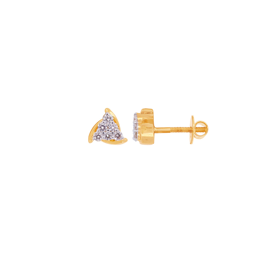 0.27Ct VVS/FG Diamond Earrings in 18K Gold