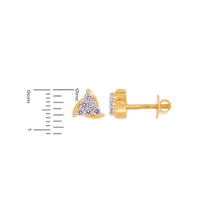 0.27Ct VVS/FG Diamond Earrings in 18K Gold