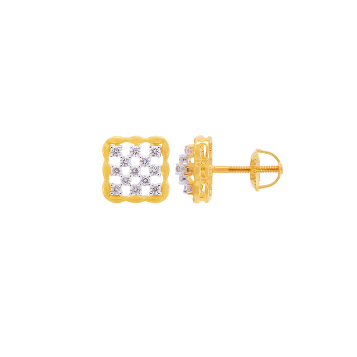 0.46Ct VVS/FG Diamond Earrings in 18K Gold