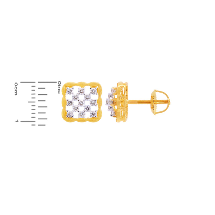 0.46Ct VVS/FG Diamond Earrings in 18K Gold