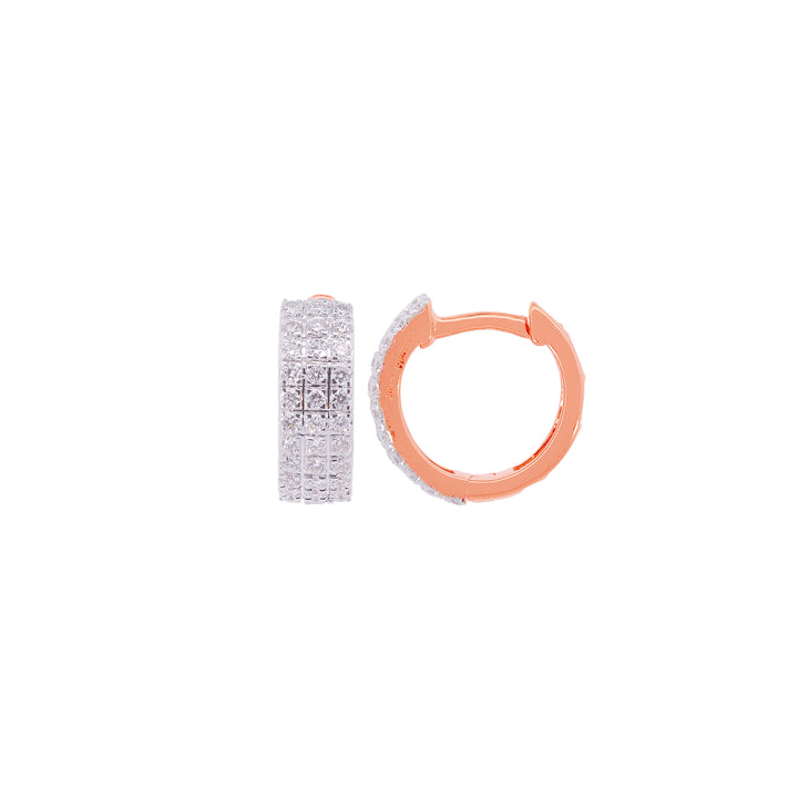 0.31Ct VVS/EF Diamond Earrings in 18K Rose Gold