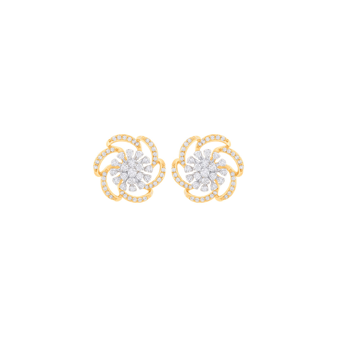 0.50Ct VVS/FG Diamond Earrings in 18K Gold