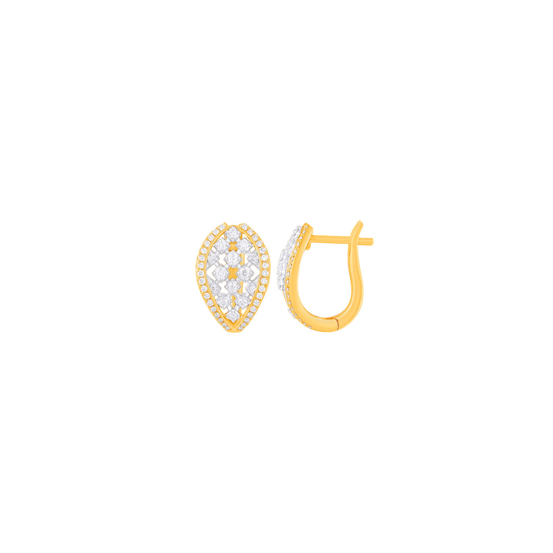 0.41Ct VVS/FG Diamond Clipon Earrings in 18K Gold