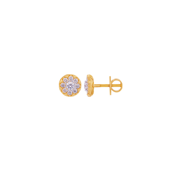 0.63Ct VVS/FG Diamond Earrings in 18K Gold