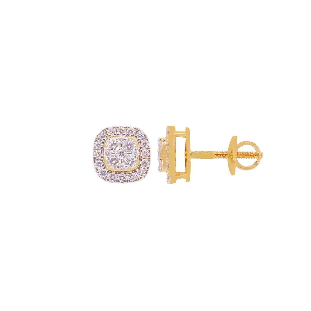 0.70Ct VVS/FG Diamond Earrings in 18K Gold
